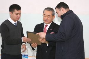 Исполнительный директор Ассоциации Таэквондо Южной Кореи господин Менг Жин Шин посетил Академию Таэквондо КР