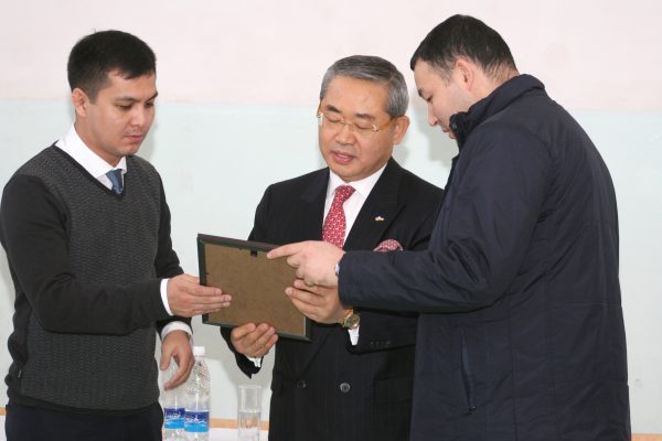 Executive Director of the South Korean Taekwondo Association Mr. Meng Jin Shin visited the Taekwondo Academy of the Kyrgyz Republic