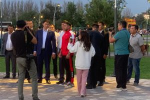Демонстрационное выступление воспитанников Академии Таэквондо Кыргызской Республики