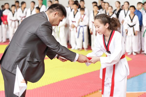 Presentation of international black belts from the World Taekwondo Academy “Kukkiwon”